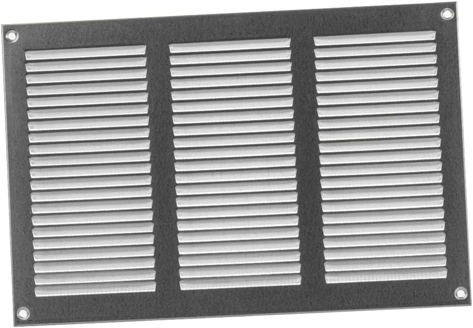 EUROPLAST 300x200mm Galvanised Ventilation Grille Cover Grid Insect Net