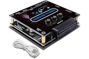 KACENRAY RGBS VGA to YPBPR Component Converter, Video Signal Transcoder SCART to YPBPR YCBCR Converter Adapter for Game Console N64 SFC PS1 PS2 Dreamcast Saturn Wii MD