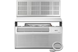 ACiQ 13.1 EER1 7,000 BTU PTAC Heat Pump Air Conditioner Unit w/Sleeve & Grille Kit | 2.5 kW Backup Electric Heat | Hotel Style, Infrared Sensor, LED Temperature Display, Pre-Installed Air Filters