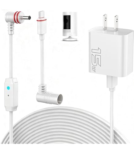 Amazon.com : KAROTTO 10Ft Power Cord with Adapter for Ring Stick