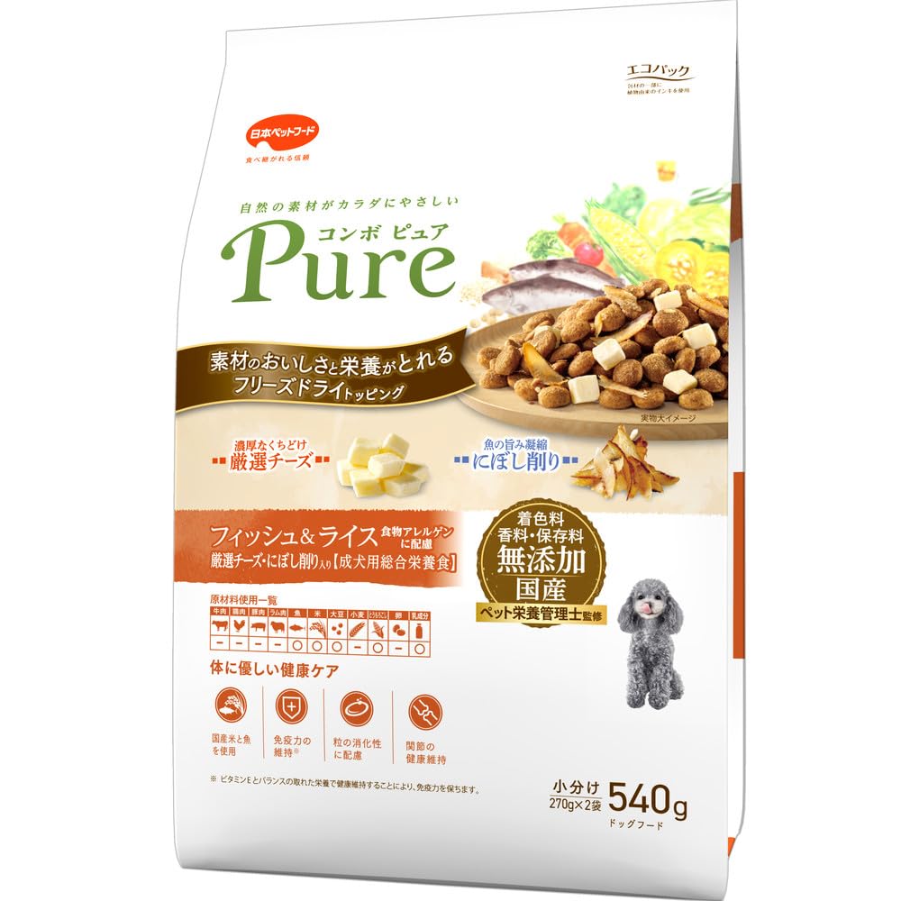 コンボ ピュアドッグフィッシュライス540gの商品画像