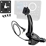 ChargerCity Dual USB Sirius XM Satellite Radio Car Truck Lighter Socket Mount w/Tilt Adjust & PowerConnect Cable Adapter for 