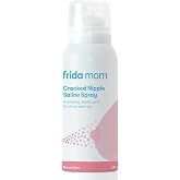 Frida Saline Spray for Cracked Nipples, Spray to Heal Sore, 2 fl oz | Breastfeeding Essential for New Moms, Gentle for Baby and Mom, Heals Sore, Cracked Nipples