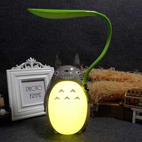 totoro figura anime japones mi vecino totoro espiritu lejos figuras totoro estatuilla con lampara de noche luz estatua modelos munecas para casa
