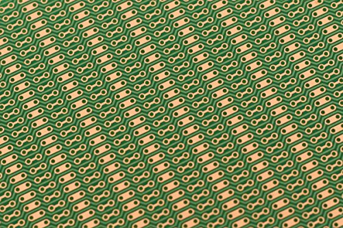 BB2 (Two-Pack) BusBoard-2, Zig-zag Pattern, 1 Sided PCB, Soldermask, Size 2 = 100 x 80mm (3.94 x 3.15in) - Thumbnail 3