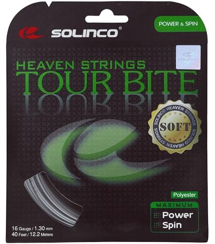 TECNIFIBRE Black Code 4S Tennissaite – Polyester-Monofilament, 12 M Länge, Für Mehr Spin Und Haltbarkeit
