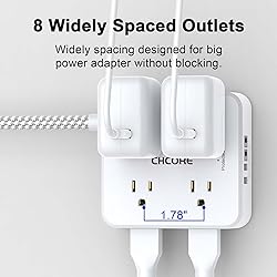Surge Protector Power Strip - CHCORE 15Ft Braided