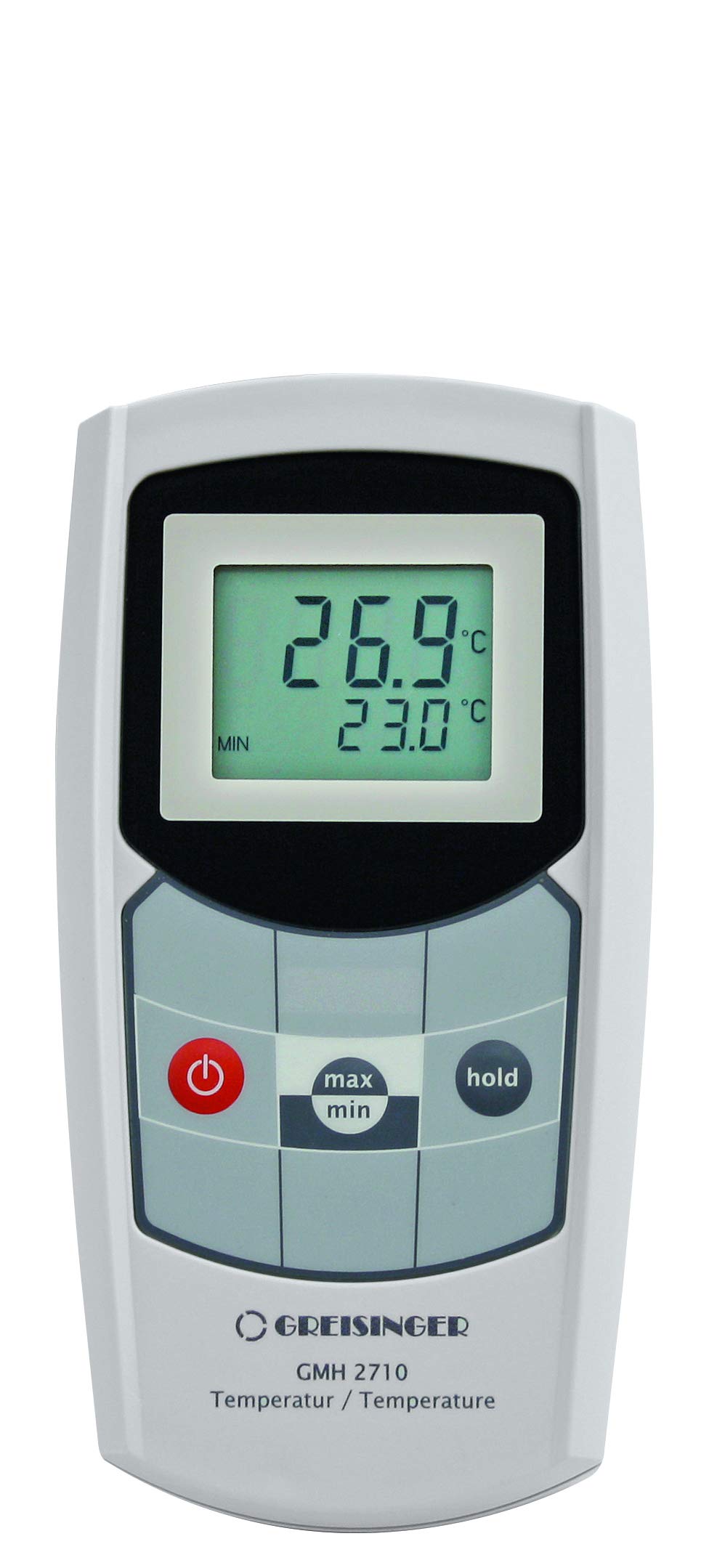 GHM Greisinger GMH 2710-F Temperature Gauge with Temperature Sensor Grey