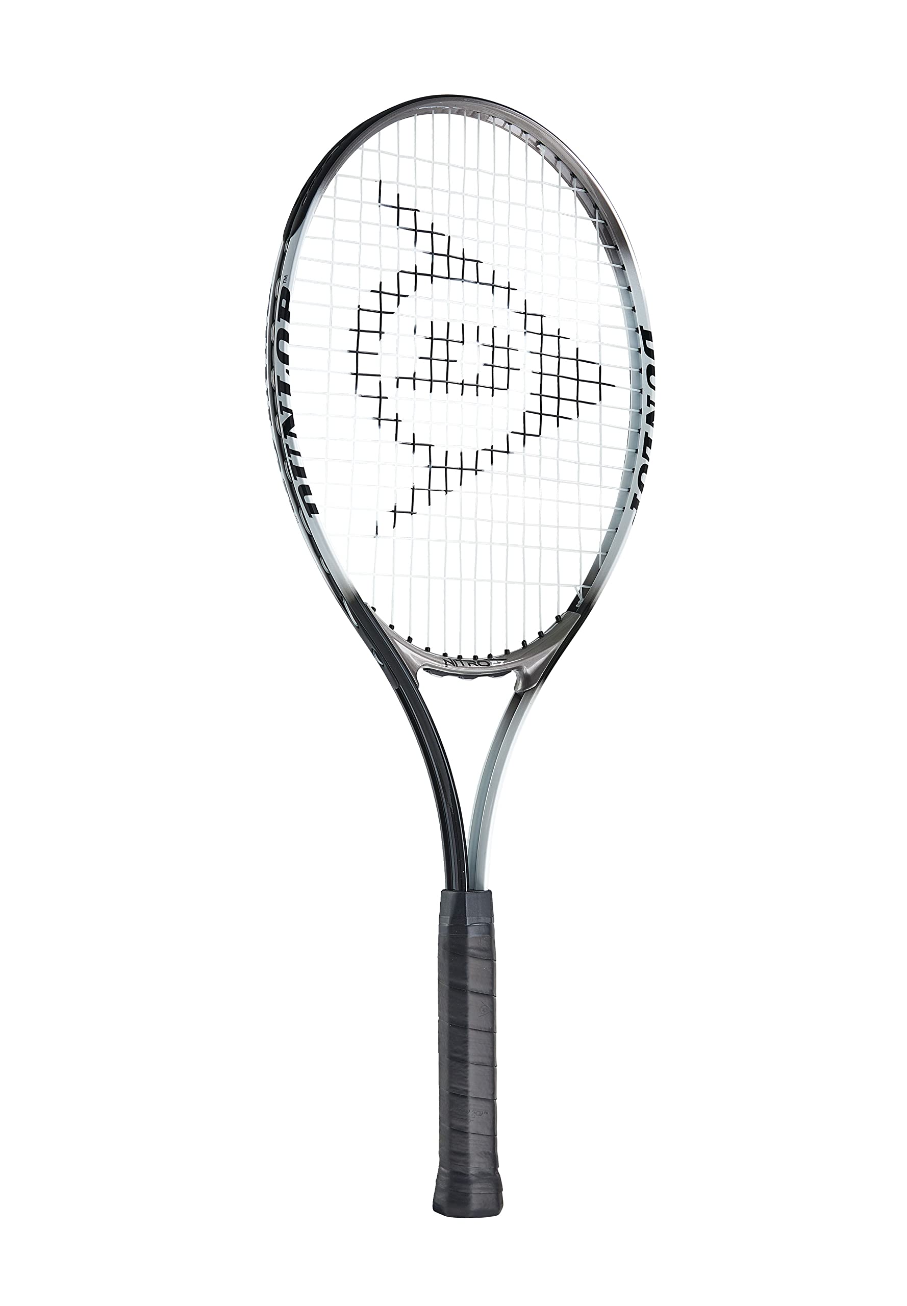 Dunlop Sports Nitro Adult Tennis Racket,White/Grey/Black,27"