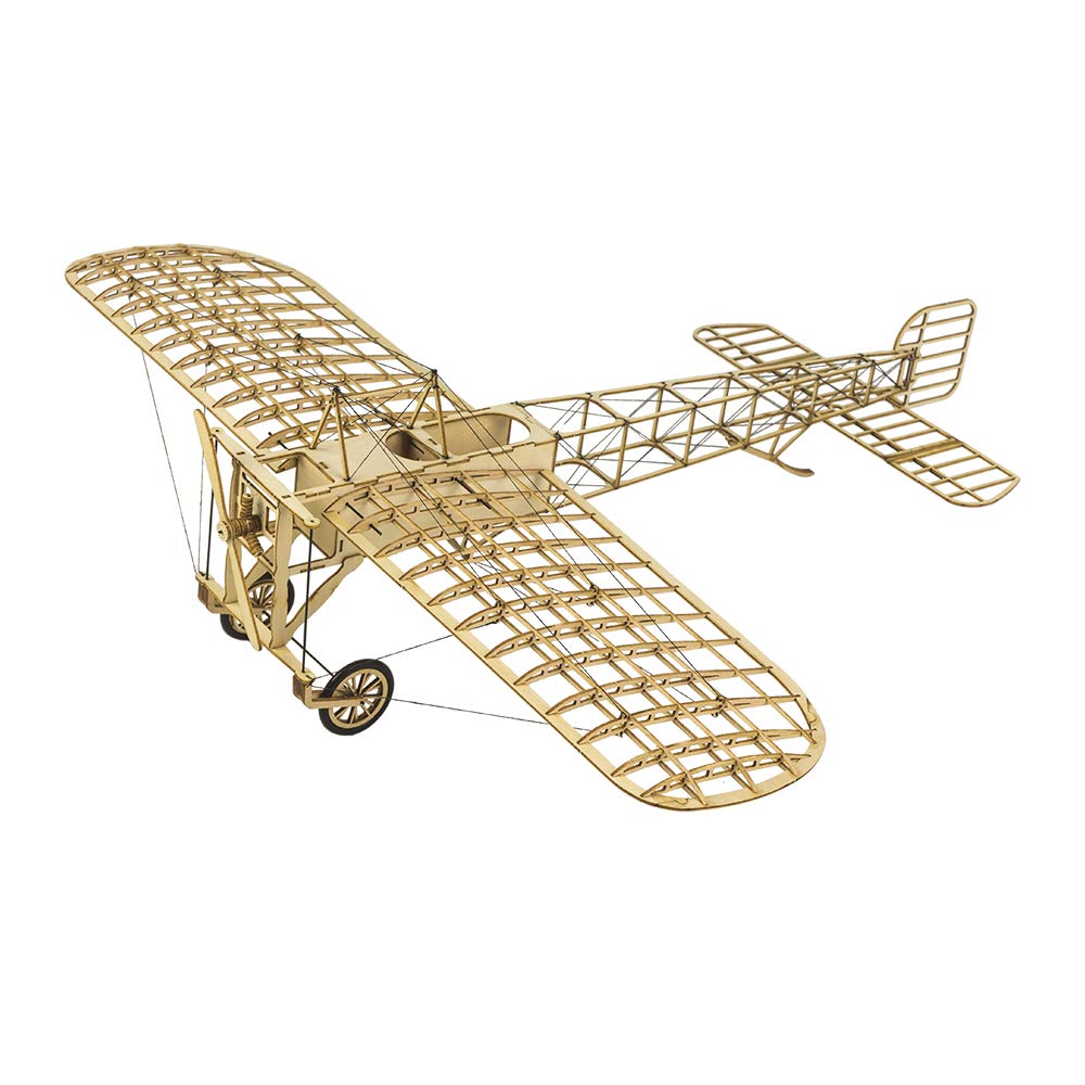 Wooden DIY Blériot XI Model Aircraft kit, Laser Cut Wood Airplane Kits to Build for Adults, Perfect 3D Puzzles Plane Models for Home Decor Collection Birthday Christmas