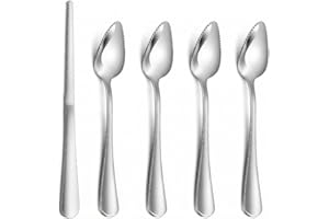 5-Piece Grapefruit Spoons and Knife 18/8 Stainless Steel