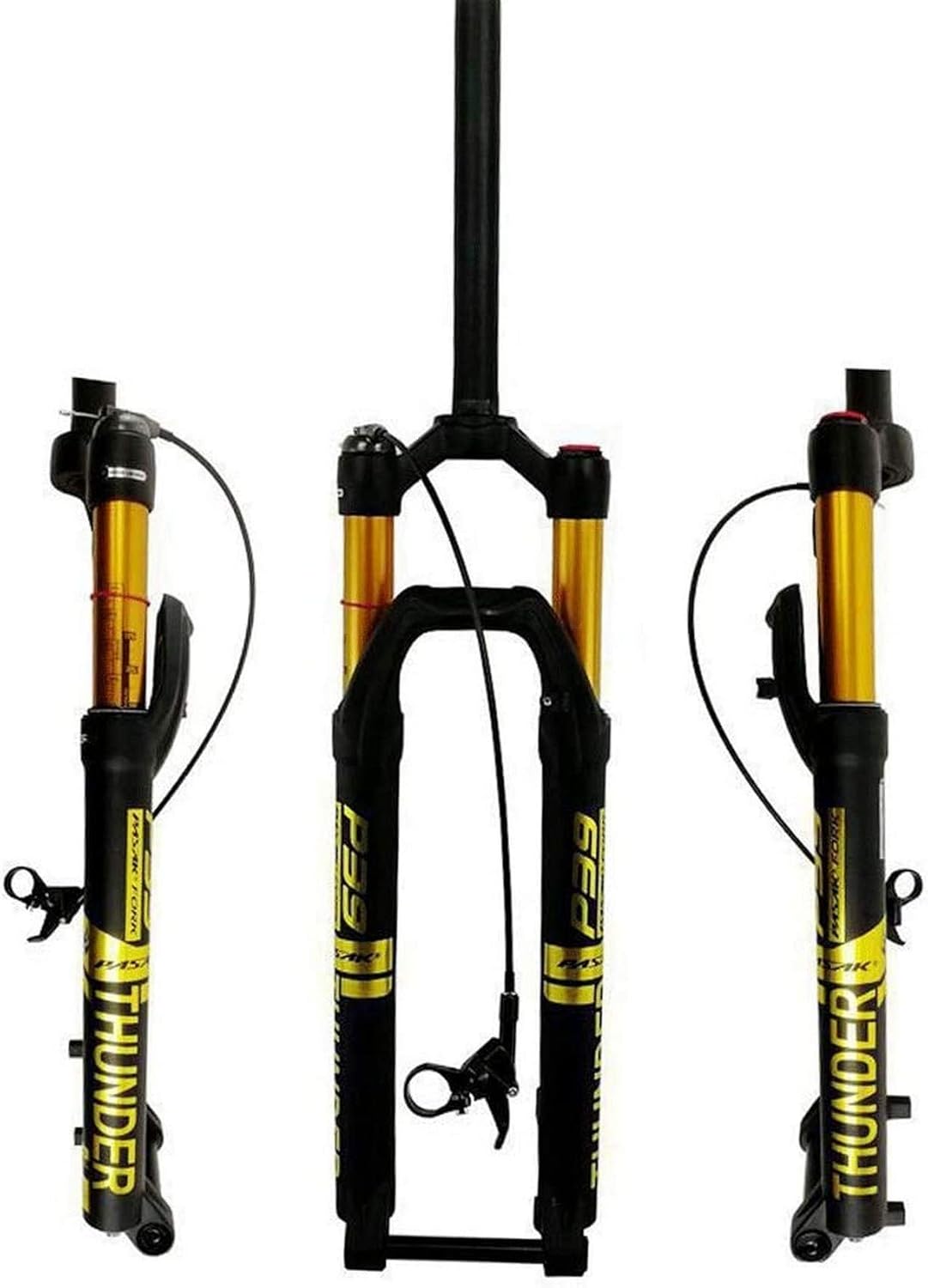 Air Fork 27.5" 29" Bike Suspension Fork MTB 11/8" Straight Steerer