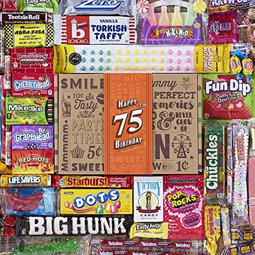 VINTAGE CANDY CO. 75TH BIRTHDAY RETRO CANDY GIFT BOX 1947 Decade
