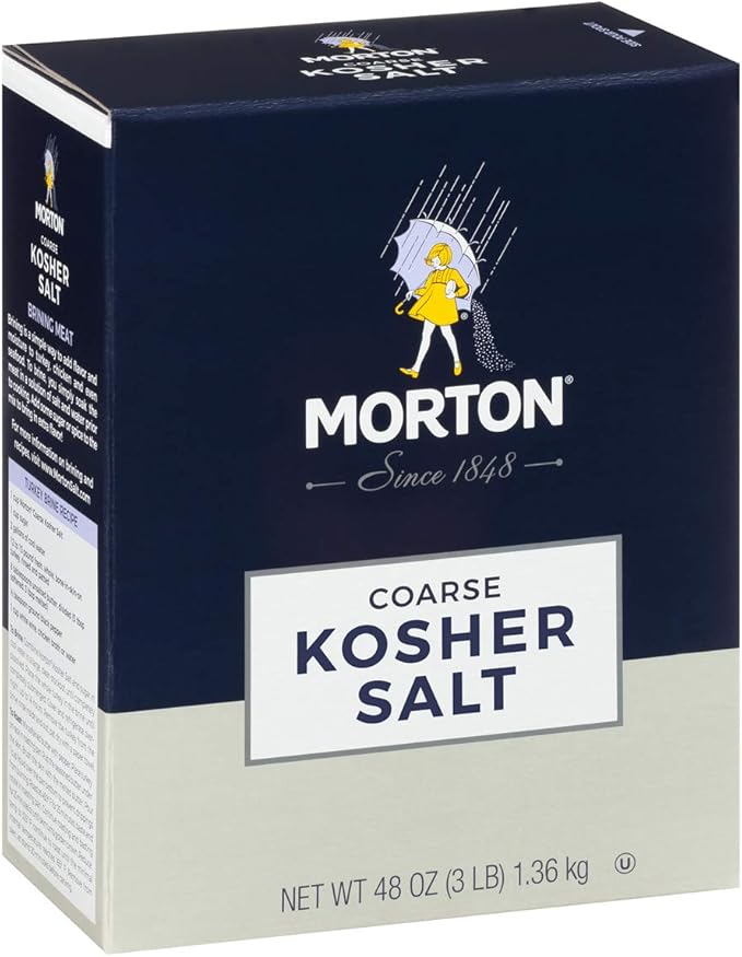Morton Coarse Kosher Salt, 3 lbs, dark blue Amazon.sg Home