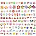 PP OPOUNT 120 Pieces Different PVC Shoe Charms for Shoes Bands Bracelet Wristband