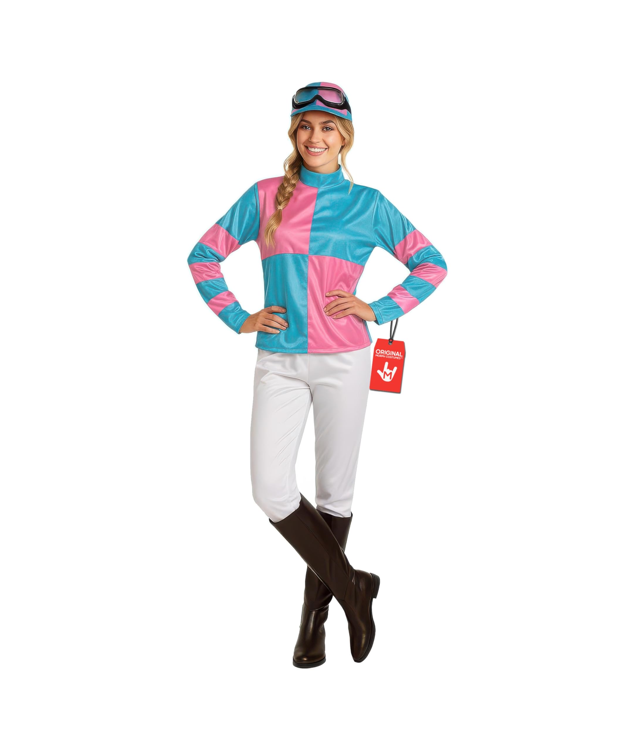 Fun Shack Jockey Costume, Jockey Costume Women, Horse Jockey Outfit, Halloween Costumes for Women, X-Large
