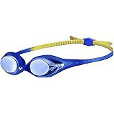 ARENA Unisex Youth Spider Junior Swim Goggles Girls and Boys Ages 6 to 12 Fogless Lenses Easy to Adjust Strap No Leak