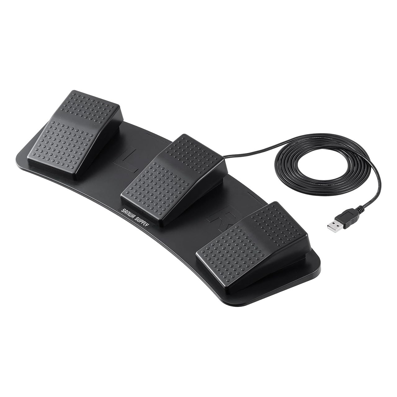 サンワダイレクト USBフットペダル 奥押し 3ペダルの商品画像