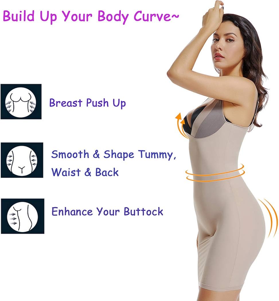 JOYSHAPER Full Slips for Women Under Dresses Long Plus Size Dresses Shapewear Slip Slimming V Neck Slip at  Women’s Clothing store