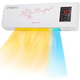 Wall Space Heater for Indoor Use Large Room 1500W Ceramic Electric Wall Heaters 3s Fast Heating with Remote Control Room Heater Timer Overheat Protection Heaters for Office Bedroom (Printed)