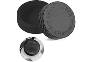 SOMUCH 2PCS Engine Radiator Coolant Reservoir Tank, Black Coolant Reservoir Cap, OEM# 21712-79900 Replacement