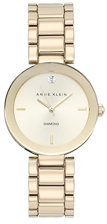 Anne Klein Analog Gold Dial Womens Watch - AK1362CHGBJ