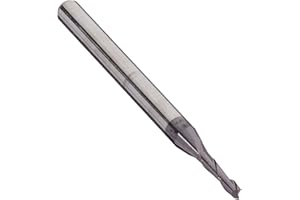 Kodiak Cutting Tools KODIAK130007 USA Made Solid Carbide End Mill, Coated, 2 Flute, 1/8" Shank, 1/4" Length of Cut, 1-1/2" Overall Length, 1/16" Diameter