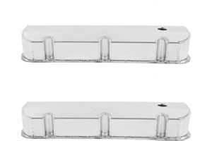 Generic 2pcs Aluminum Valve Covers, Engine Valve Covers Replacement for Chevy BBC 396 427 454 502, with OEM GH4412, Rustproof