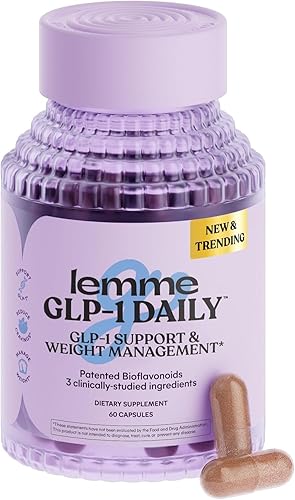 glp 1 dubai Lemme GLP-1 Daily Support, Clinically Studied Ingredients to Reduce Hunger  & Cravings, Promote GLP-1 Production, Support Fat Loss and Weight  Management, 1 Month Supply (60 Capsules) in Dubai - UAE