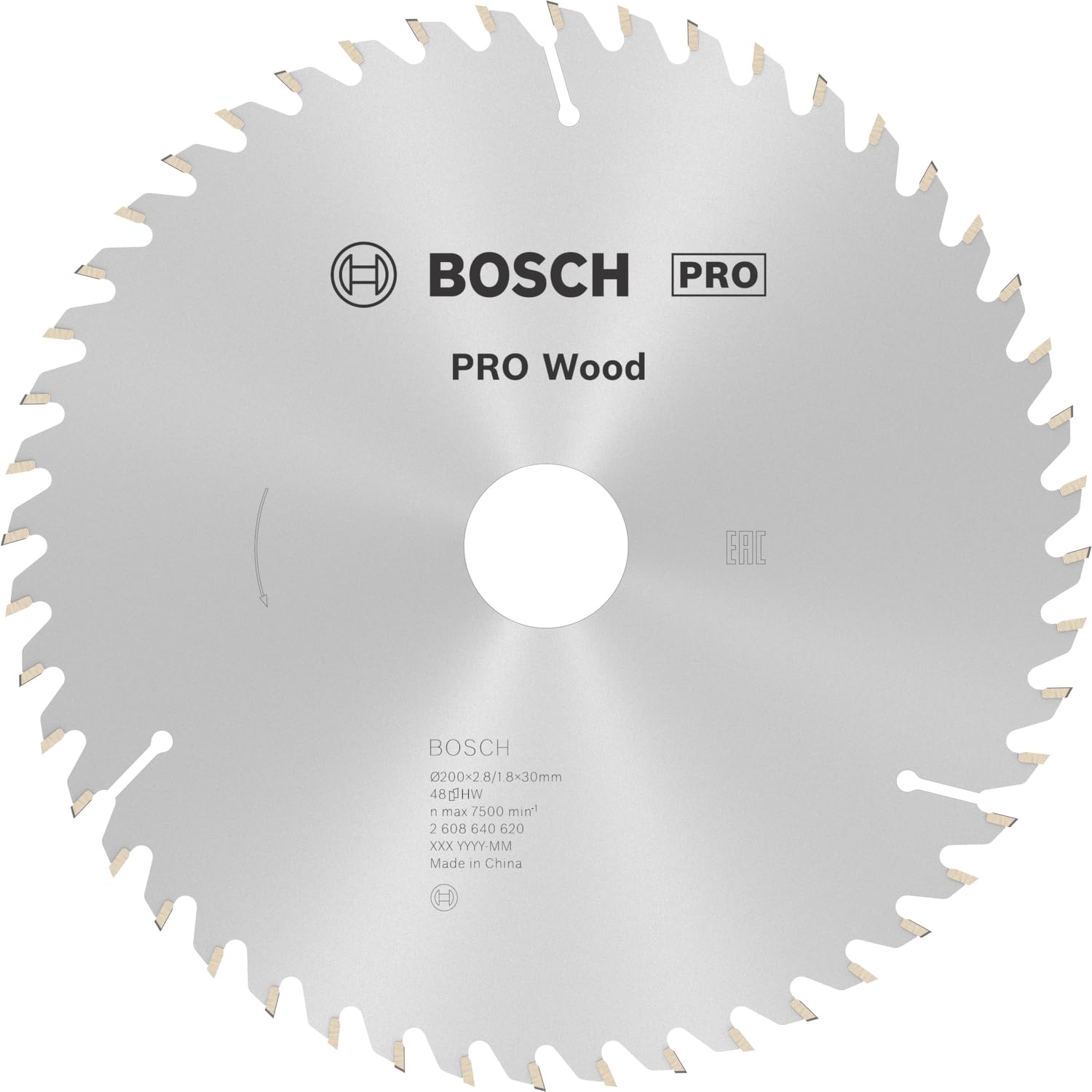 Bosch 1x PRO Wood Circular Saw Blade for Corded Hand-Held Circular Saws (for Softwood, Hardwood, Ø mm, Professional Accessory Hand-Held Circular Saw)