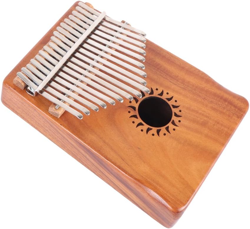Walter.D Koa Tone Wood Kalimba, Professional 17 Keys Acoustic Finger Thumb Piano Music Gift(C Tune)