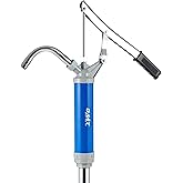 OMT Lever Action Barrel Pump with Telescoping Suction Tube | Barrel Hand Pump Fits 15 to 55 Gallon Drums Transferring Heating Oil, Motor Oil, Transmission Fluid