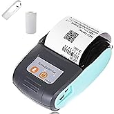 GZGYNADAST is NOT Compatible with iPhone iOS/IPAD/Square/Point of Sale,ONLY FIT Android/Windows,Bluetooth Thermal Receipt Printer 58mm,Wireless Portable mini Pocket Bill Ticket pos Printer(Blue Color