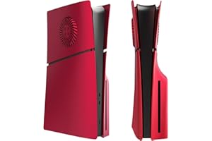 Hzxkqmil Cover Plates for PS5 Slim Console Disc Edition, Faceplate Shell with Cooling Vents Replacement Side Face Plates Hard