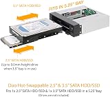 Icy Dock MB971SP-B 5.25" Hot Swap Drive Caddy 2.5" 3.5" SATA HDD SSD view 5