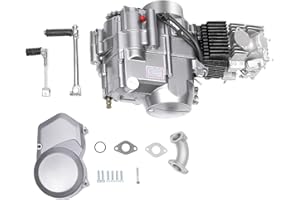 LENJKYYO 4 Stroke 140cc Complete Engine Motor, Dirt Bike Motorcycle Engine Kit for Honda CRF50F CT70 Engine Motor Carburetor Single Cylinder CDI Kick Starter Engine Kit XR50 XR70 Dirt Pit Bike Kit