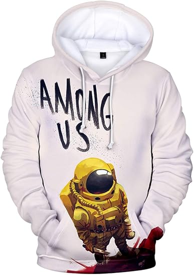 Amazon Emilyle メンズ 男女兼用 パーカー Among Us 3dプリント かわいい 人気 人狼ゲーム アメリカ フード付き トレーナー トレーナー パーカー 通販