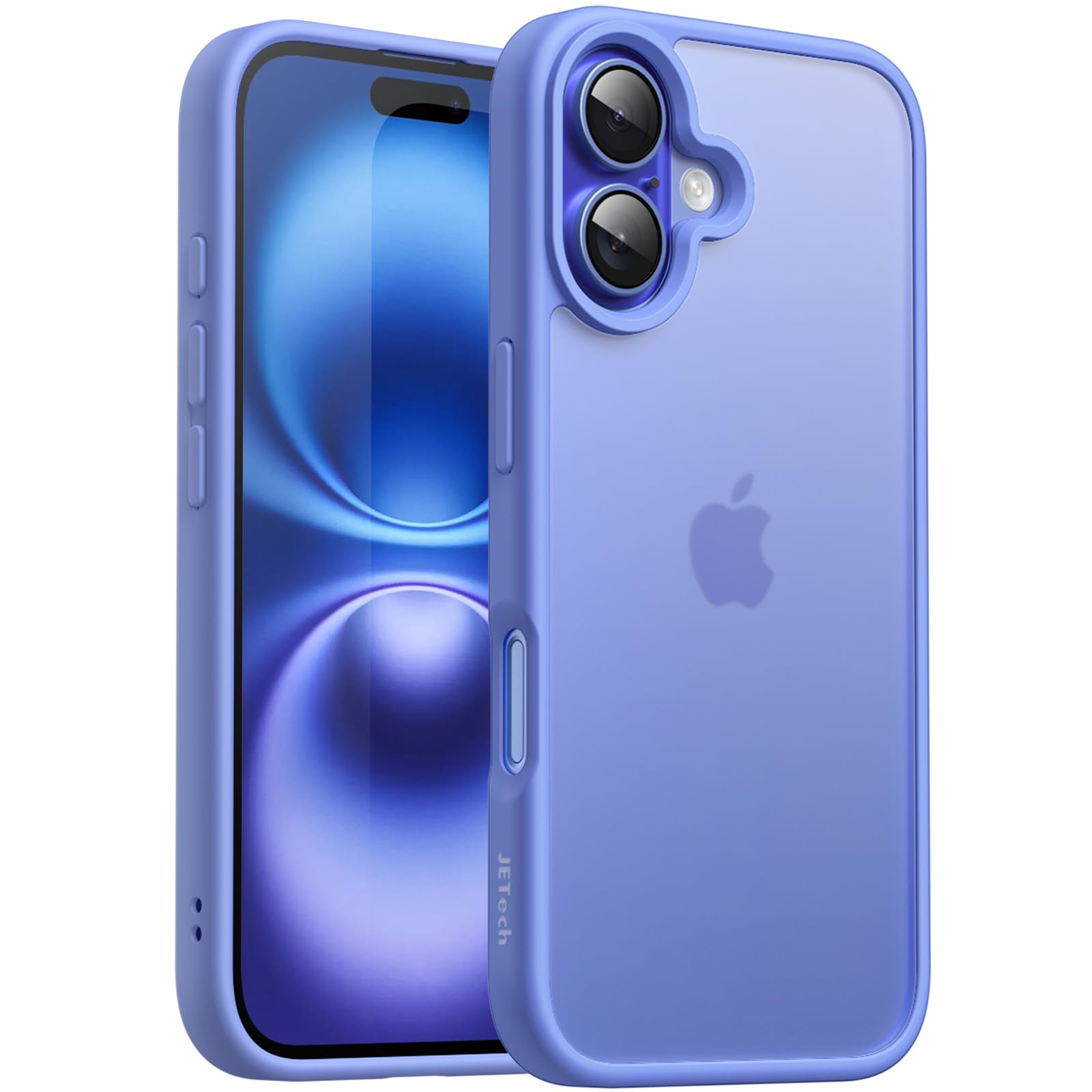 JETech Matte Case for iPhone 16 Plus 6.7-Inch, Shockproof Military Grade Drop Protection, Frosted Translucent Back Phone Cover, Anti-Fingerprint (Ultramarine)