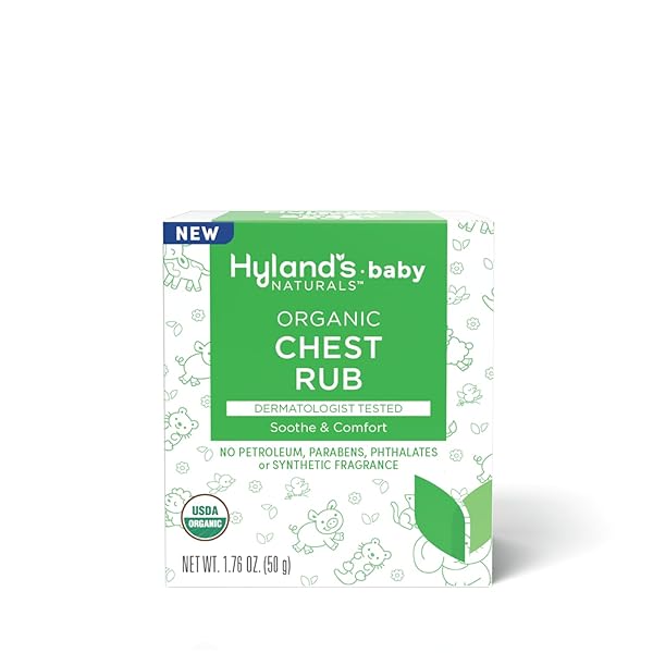 HYLAND’S BABY ORGANIC CHEST RUB, SOOTHE AND COMFORT,...