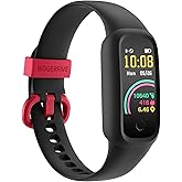 BIGGERFIVE Vigor 2 L Kids Fitness Tracker Watch for Boys Girls Ages 5-15, Activity Tracker, Heart Rate Sleep Monitor, IP68 Wa