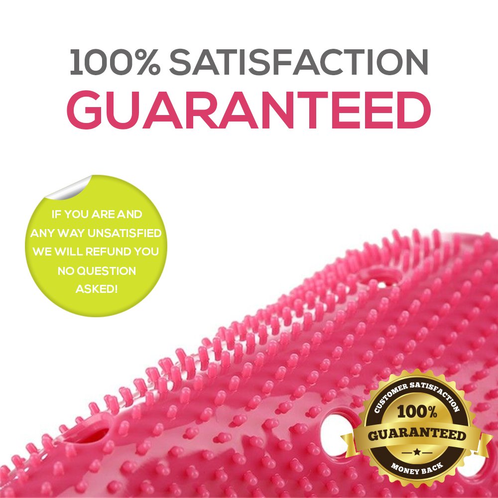 4 Vegetable Scrubber Brushes: Double Sided Silicone Fruit and Vegetable Scrubber - Multi Use: Potato Scrubber - Carrot Brush - Trivet - Jar Opener BBQ grill glove (4 random colors)