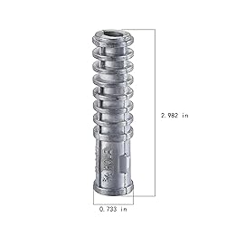 Wensilon(30pcs) 1/2 * 3 Lag Shield Anchor Long Zinc