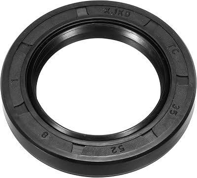 PATIKIL TC 35x52x8mm Nitrile Rubber Oil Seal Double Lip Spring Loaded Shaft Seal