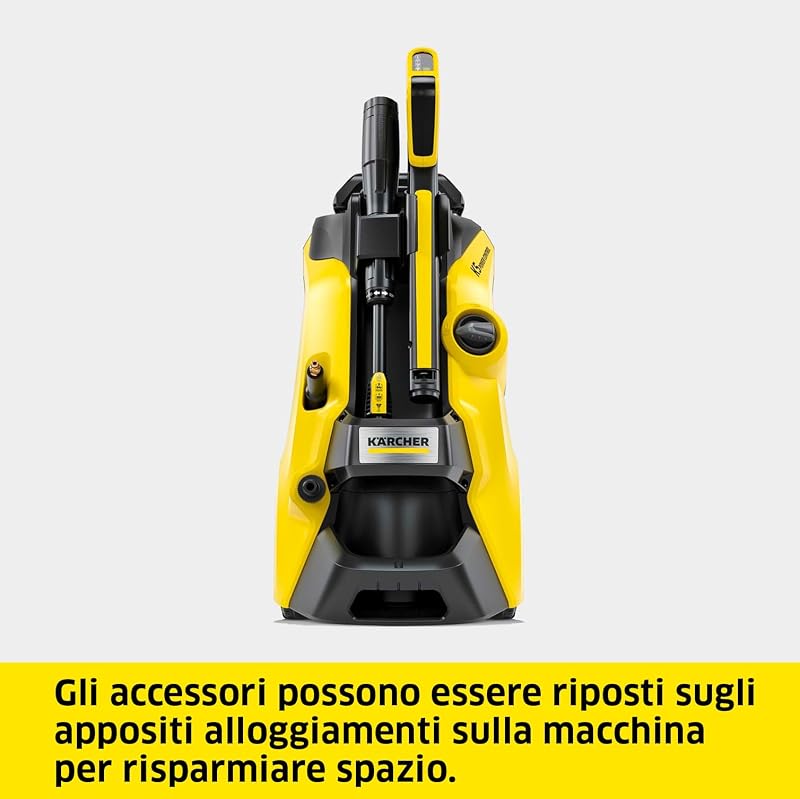 Idropulitrice K 5 Power Control, Pressione max. 145 bar, Portata 500 l/h, Area di lavoro 40 m²/h, Filtro acqua, Pistola LED ad Alta Pressione, Ugello mangiasporco, Lancia Vario Power Jet