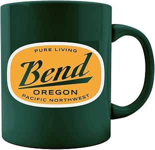 Amazon.com | Bend Oregon Modern Logo - Colored Mug: Coffee ...
