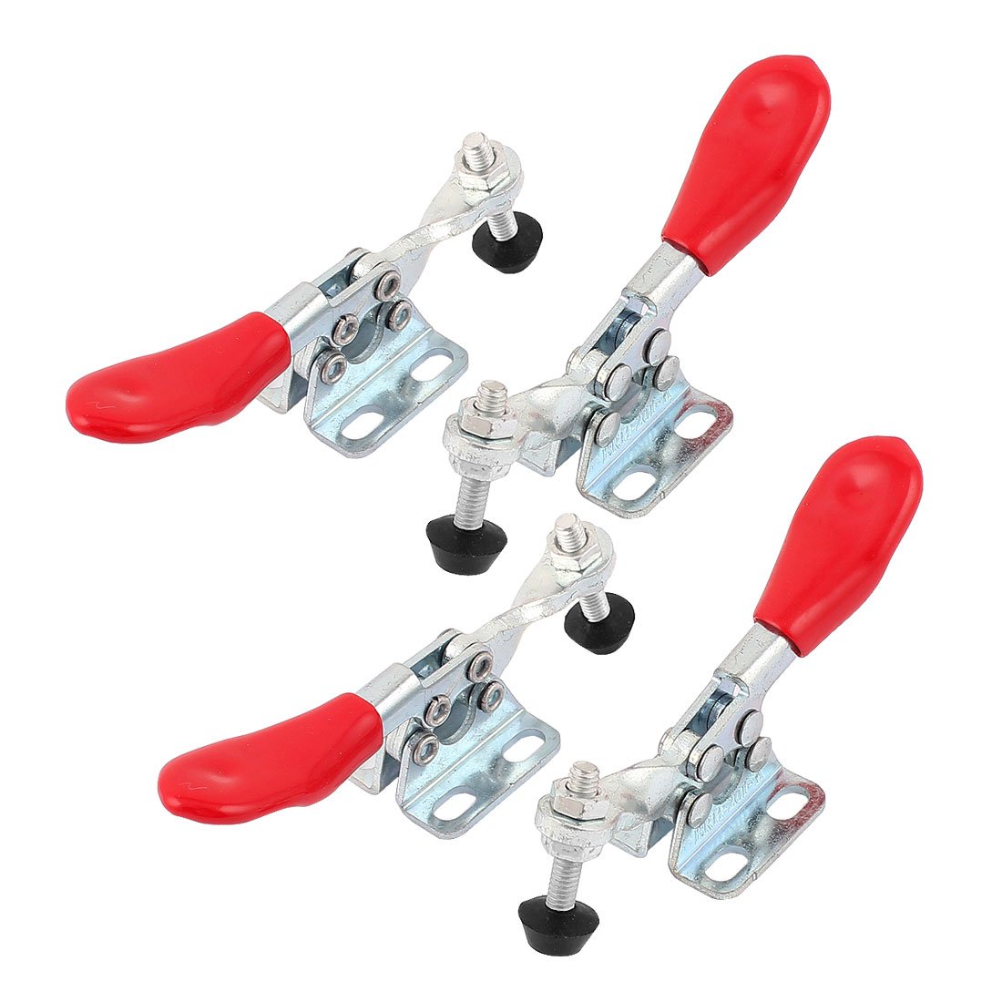 Sourcingmap Plastic Covered Handle Hand Operated Horizontal Toggle Clamp 4pcs