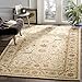 Safavieh Antiquities Collection AT14A Handmade Traditional Oriental Ivory Wool Area Rug (3' x 5')