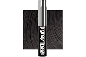 Greyfree Root Cover Up Gray Concealer. Temporary hair color mascara. Touch-Up cover gray hairlines brows & men’s beards (Blac