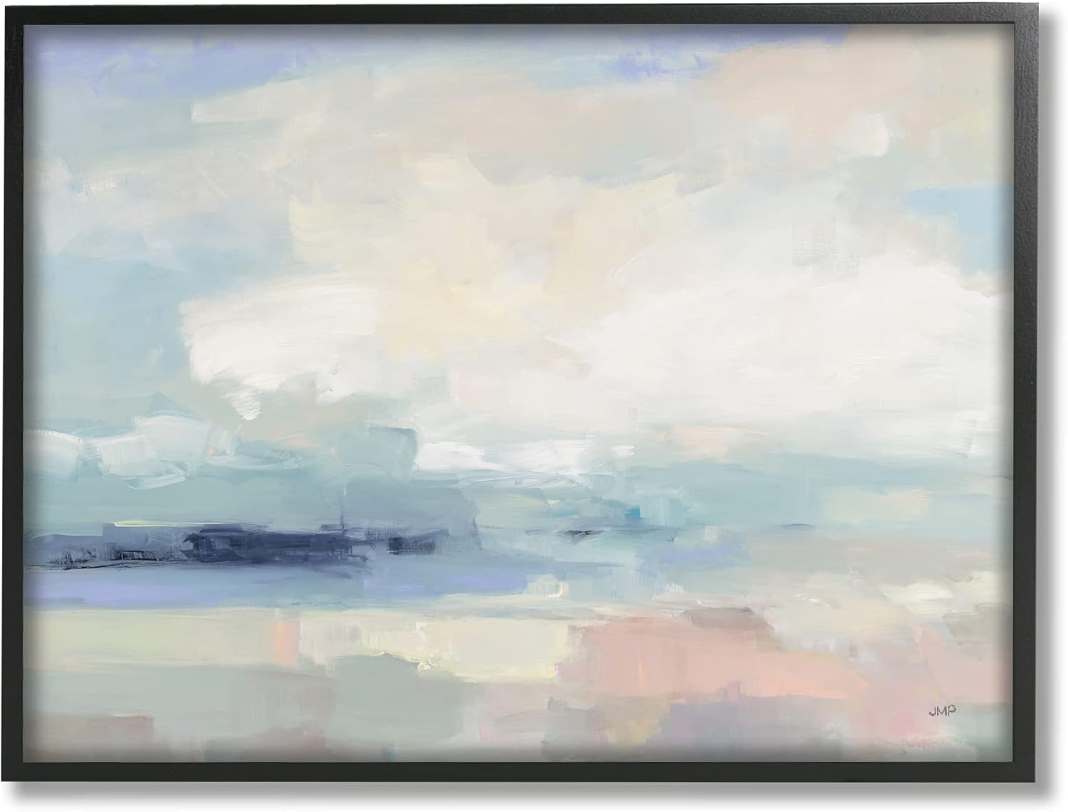 Paintings - Stupell Industries Abstract Landscape Clouds Scene Framed Wall Art, Design by Julia Purinton