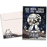 Tree-Free Greetings - Birthday Card - Artful Designs - 1 Card + Matching Envelope - Made in USA - 100% Recycled Paper - 5 x 7 - You Bring Magic (GO65327)